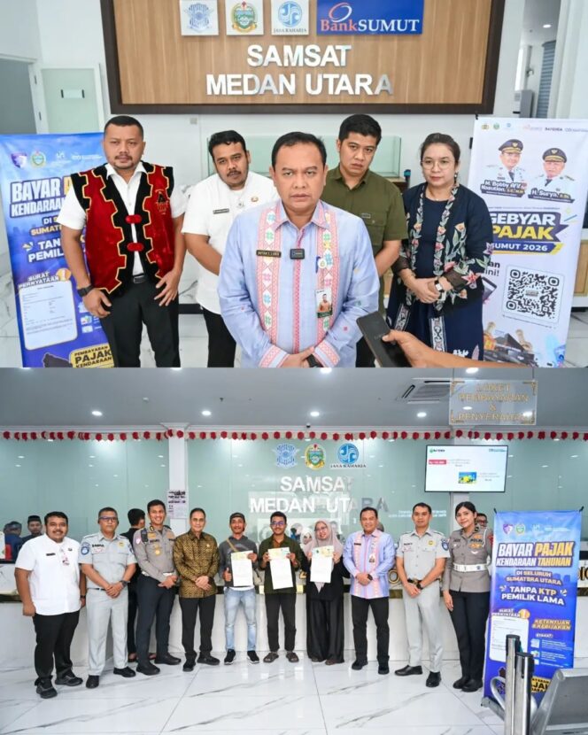 
					Warga Sumut Tidak Usah Lagi Bawa KTP Pemilik Lama Kenderaan, Saat Hendak Bayar Pajak Kenderaan nya